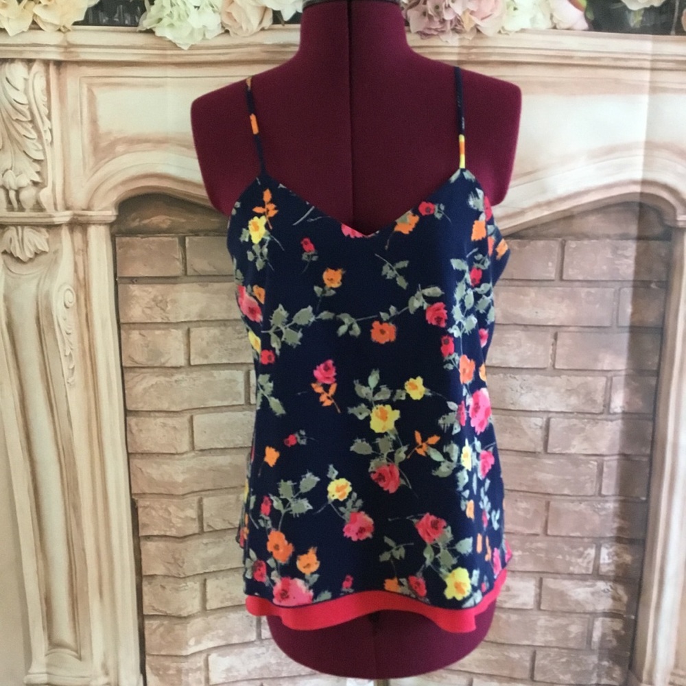 EUC Express Reversible Flower/Pink Racerback Tank - Picture 5 of 8